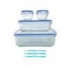 Classic Tempered Glass 4pc Rectangle Container Gift Box SET