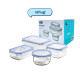 Classic Tempered Glass 4pc Container Gift Box SET