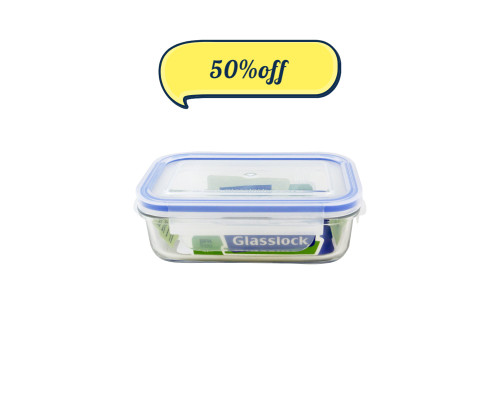 Glasslock Classic Tempered Glass 400ml Rectangle Container
